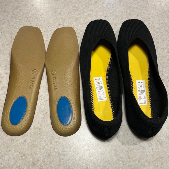 VIVAIA Margot Square Toe V Cut Flats (Margot 2.0) Knit Comfort Ballet US11/EU43 - Picture 9 of 12